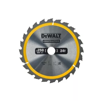   DEWALT CONSTRUCTION Disc de ferăstrău cuie pentru lemn 250 x 30 x 3,0 mm / 24 dinți