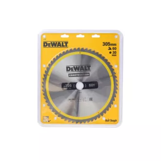   DEWALT CONSTRUCTION Disc de ferăstrău cu dinți pentru lemn cu cuie 305 x 30 x 3,0 mm / 60T