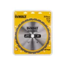 DEWALT CONSTRUCTION Disc de ferăstrău cu dinți pentru lemn 315 x 30 x 3,2 mm / 24 dinți