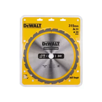   DEWALT CONSTRUCTION Disc de ferăstrău cu dinți pentru lemn 315 x 30 x 3,2 mm / 24 dinți