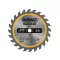 DEWALT CONSTRUCTION Disc de ferăstrău pentru lemn cu cuie 115 x 9,5 x 1,5 mm / 24T