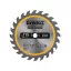 DEWALT CONSTRUCTION Disc de ferăstrău pentru lemn cu cuie 115 x 9,5 x 1,5 mm / 24T