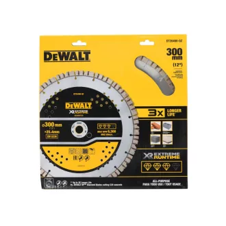   DEWALT EXTREME XR Disc diamantat de tăiere universal 300 x 25,4 mm, segmentat