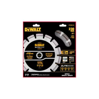   DEWALT ELITE Disc diamantat segmentat pentru asfalt 230 x 22,2 mm