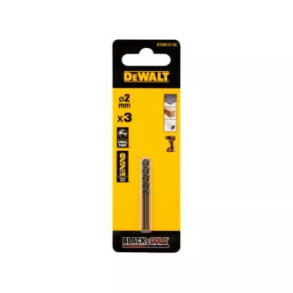   DEWALT BLACK & GOLD Burghiu spirală 2,0 x 49/24 mm HSS (3 buc)