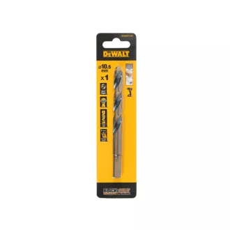 DEWALT BLACK & GOLD Burghiu spiralat 10,5 x 133/87 mm HSS