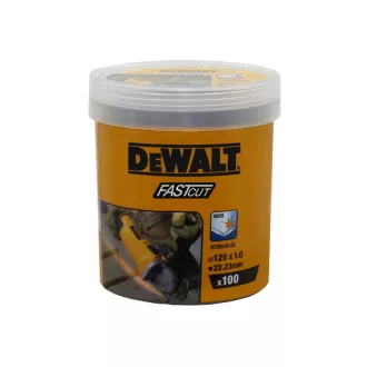   DEWALT Disc de tăiere pentru metal 125 x 1,0 x 22,2 mm inox WA60TBF în ambalaj de găleată (100 buc)
