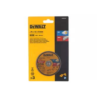   DEWALT Disc de tăiere pentru INOX/metal 76 x 10 x 1,6 (3 buc)