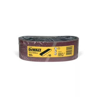 DEWALT Bandă de șlefuit 75 x 533 mm / P60 (10 buc)
