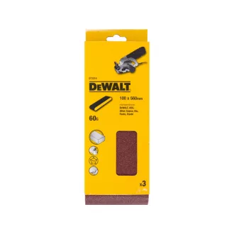 DEWALT Bandă abrazivă 100 x 560 mm / P60 (3 buc)