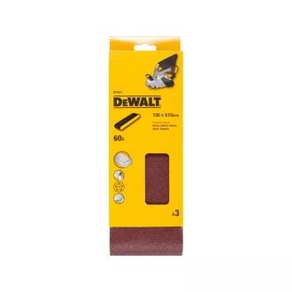 DEWALT BENZI ABRAZIVE 100 x 610 mm / P60 (3 buc)