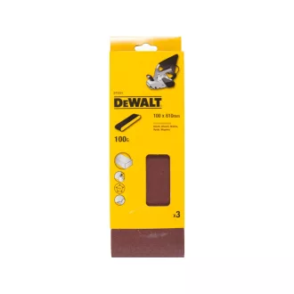 DEWALT Bandă abrazivă 100 x 610 mm / P100 (set 3 buc)