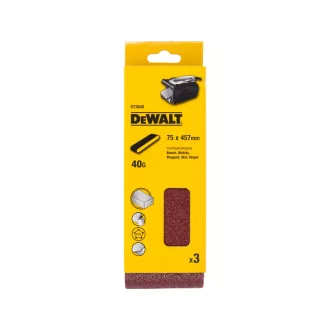 DEWALT Bandă abrazivă 75 x 457 mm / P40 (3 buc)