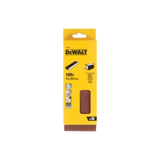 DEWALT Bandă abrazivă 75 x 457 mm / P100 (3 buc)