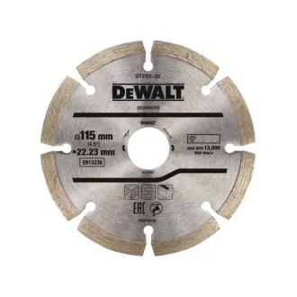   DEWALT Disc diamantat universal segmentat 115 x 2,1 x 7,0 x 22,2 mm