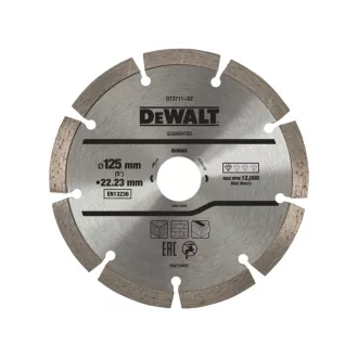   DEWALT Disc diamantat de tăiere universal 125 x 2,2 x 7,0 x 22,2 mm segmentat
