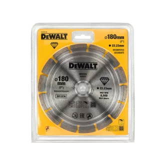   DEWALT Disc diamantat universal segmentat 180 x 2,4 x 7,0 x 22,2 mm