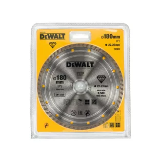   DEWALT Disc diamantat turbo universal 180 x 2,4 x 7,0 x 22,2 mm