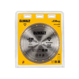   DEWALT Disc diamantat universal pentru tăiere 230 x 2,4 x 7,0 x 22,2 mm turbo