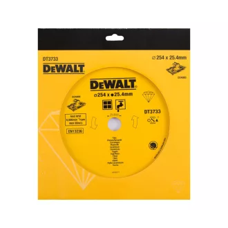   DEWALT Disc diamant pentru faianță, ud/uscat 250 x 25,4 x 1,6 x 8,0 mm continuu