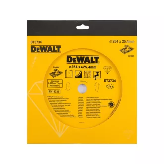   DEWALT Disc diamantat pentru tăiere plăci ceramice, umed/uscat 250 x 25,4 x 1,6 x 5,0 mm, continuu