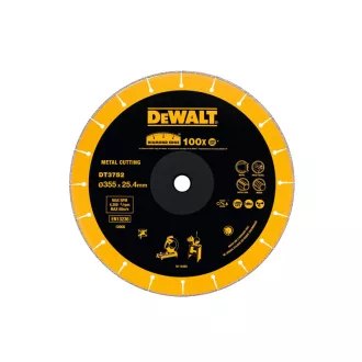   DEWALT Disc diamantat segmentat pentru metal 355 x 1,6 x 3,0 x 25,4 mm