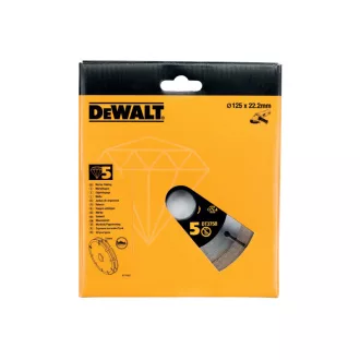   DEWALT Disc de tăiere cu diamant segmentat 125 x 22,2 mm cu două discuri