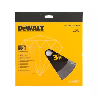   DEWALT Disc diamantat segmentat pentru materiale dure 230 x 2,8 x 8,5 x 22,2 mm