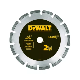   DEWALT Disc diamantat pentru tăiere beton/cărămidă 230 x 2,4 x 7,5 x 22,2 mm segmentat