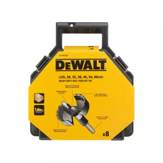   DEWALT Set burghie Forstner 8 piese (25,28,32,38,45,54,65 mm) cu prindere 1/4" HEX