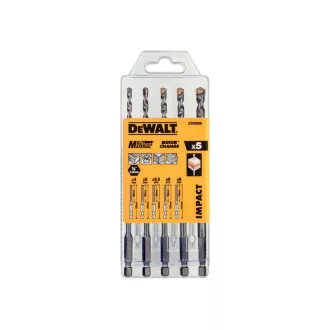   DEWALT Set de burghie pentru piatră 5 piese cu prindere bit 1/4" (4 -8 mm)