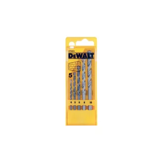   DEWALT Set de burghie pentru piatră, 5 piese, cilindric (4 -10 mm)