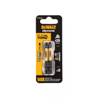 Vârf DEWALT Extreme Impact T25 x 57 mm (2 buc)