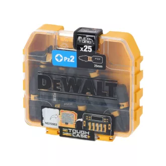   DEWALT Vârf Flextorq PZ2 x 25 mm într-o cutie Tough Case (25 buc)