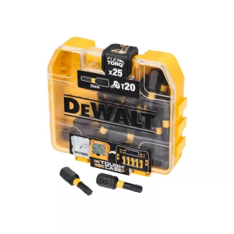   DEWALT Vârf Flextorq T20 x 25 mm într-o cutie Tough Case (25 buc)
