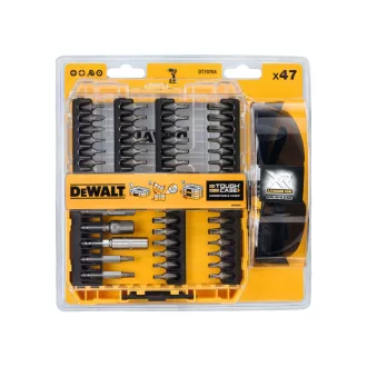 Set vârfuri DEWALT 47 piese + ochelari de protecție
