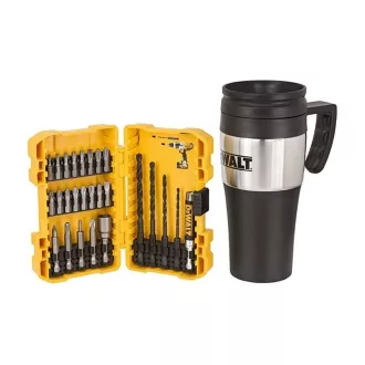   DEWALT Set de vârfuri de șurubelniță 25 piese + Cană de cafea
