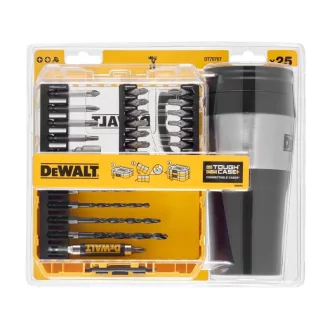   DEWALT Set de vârfuri de șurubelniță 25 piese + Cană de cafea