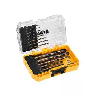   DEWALT BLACK & GOLD Set burghie spiralate 14 piese (1,0 - 8,0 mm)