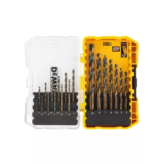   DEWALT BLACK & GOLD Set burghie spiralate 19 piese HSS-G (1,0 - 10 mm)