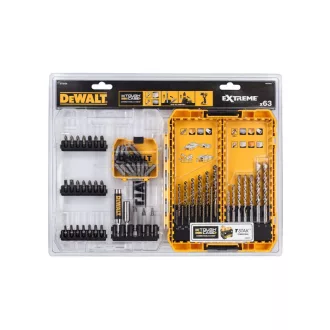 Set de burghii si burghii DEWALT 63 buc