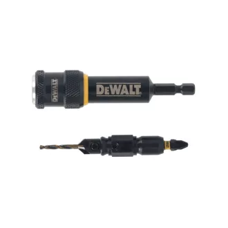   DEWALT Burghiu de înfundat + burghiu preliminar de 10 mm + vârf PZ2 x 25 mm