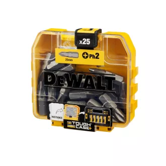 DEWALT Vârf PH2 x 25 mm într-o cutie Tough Case (25 buc)