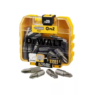 DEWALT Vârf PH2 x 25 mm într-o cutie Tough Case (25 buc)