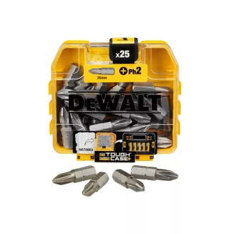 DEWALT Vârf PH2 x 25 mm într-o cutie Tough Case (25 buc)
