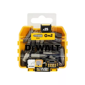 DEWALT Vârf PH2 x 25 mm într-o cutie Tough Case (25 buc)