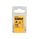 Vârf de bit DEWALT T10 x 25 mm (5 buc)