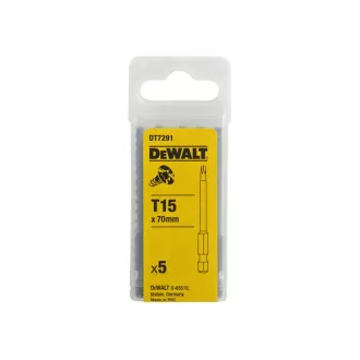 Vârf de bit DEWALT T15 x 70 mm (5 buc)
