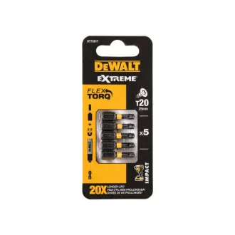 Vârf DEWALT Extreme Impact T20 x 25 mm (5 buc)