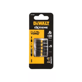 Vârf DEWALT Extreme Impact T30 x 25 mm (5 buc)